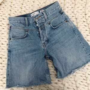 Re/Done Denim Jean Shorts Size 25